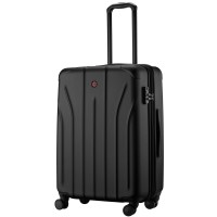 Валіза Wenger Oryson, середня, пластик, 4 колеса, чорна (653165)