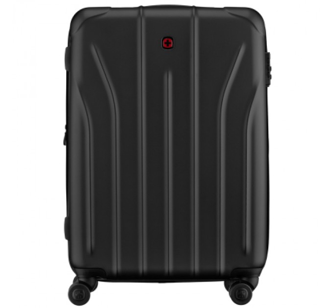 Валіза Wenger Oryson, середня, пластик, 4 колеса, чорна (653165)