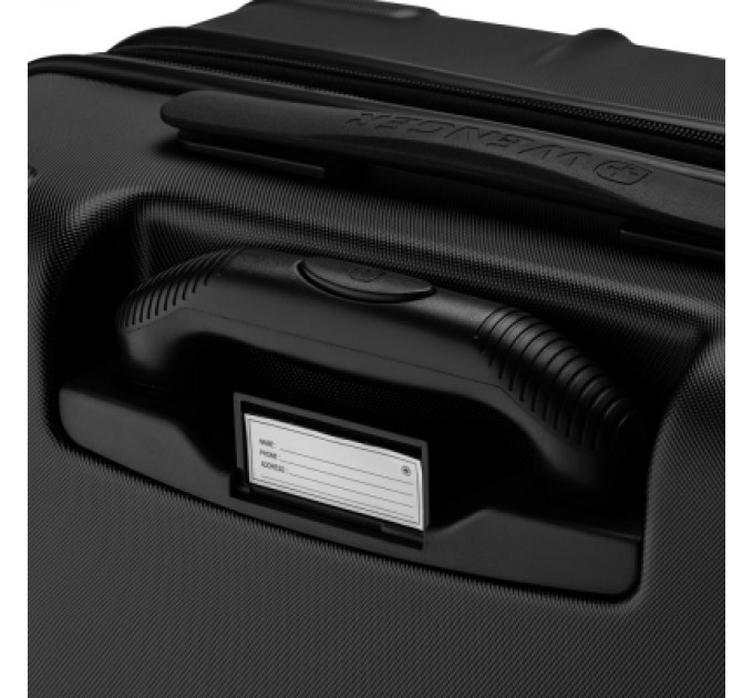 Валіза Wenger Oryson, середня, пластик, 4 колеса, чорна (653165)