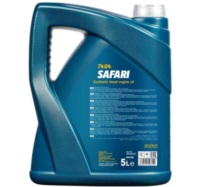 Моторна олива Mannol SAFARI 5л 20W-50 (MN7404-5)