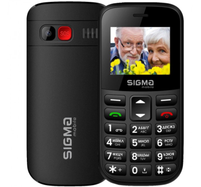 Sigma Мобільний телефон Sigma Comfort 50 EASY TYPE-C Black (4827798585214)