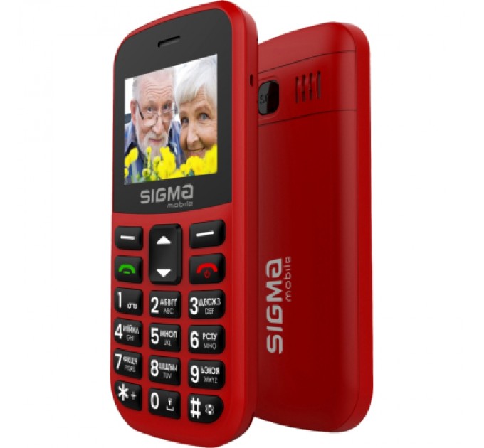 Sigma Мобільний телефон Sigma Comfort 50 EASY TYPE-C Red (4827798585221)