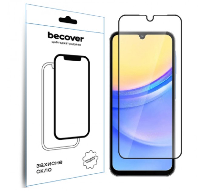 BeCover Скло захисне BeCover Samsung Galaxy A16 4G SM-SM-A165/A16 5G SM-A166 Black (712860)