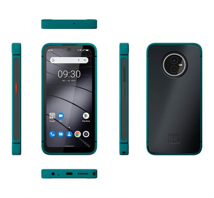 Gigaset Смартфон Gigaset GX4 IM 4/64GB Dual Sim Petrol (S30853H1531R112); 6.1" (1560х720) IPS / MediaTek Helio G99 / ОЗУ 4 ГБ / 64 ГБ встроенной + microSD до 1 ТБ / камера 48+8 Мп + 16 Мп / 4G (LTE) / Bluetooth, Wi-Fi, NFC / GPS, GLONASS, Beidou, Gal