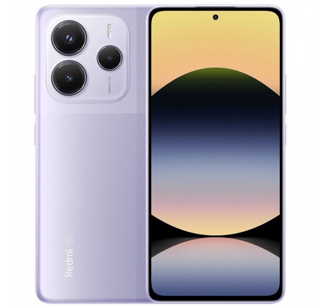 Xiaomi Смартфон Xiaomi Redmi Note 14 5G 8/256GB Lavender Purple; 6.67" (2400х1080) AMOLED / MediaTek Dimensity 7025 Ultra / ОЗУ 8 ГБ / 256 ГБ встроенной + microSD до 1 ТБ / камера 108+8+2 Мп + 20 Мп / 5G / Bluetooth, Wi-Fi, NFC / GPS, Galileo, Glonas