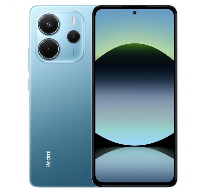 Xiaomi Смартфон Xiaomi Redmi Note 14 8/256GB Ocean Blue; 6.67" (2400х1080) AMOLED / MediaTek Helio G99 Ultra / ОЗУ 8 ГБ / 256 ГБ встроенной + microSD до 1 ТБ / камера 108+2+2 Мп + 20 Мп / 4G (LTE) / Bluetooth, Wi-Fi, NFC / GPS, A-GPS, GLONASS, Beidou