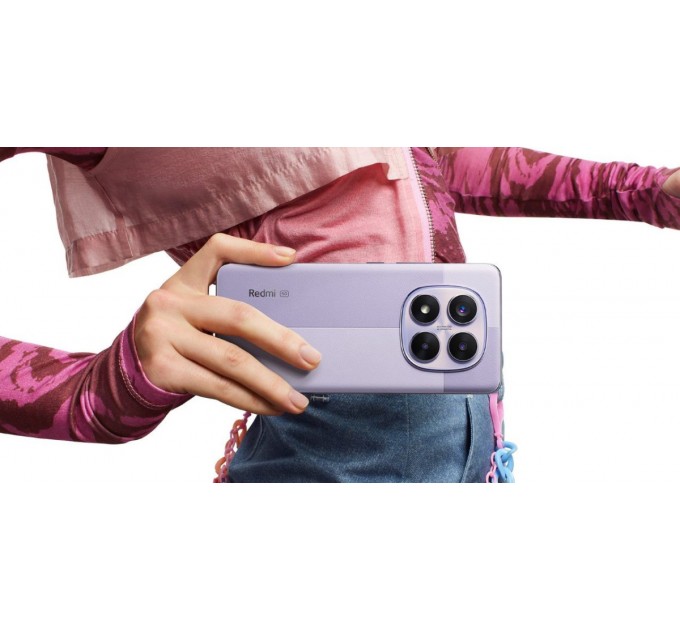 Xiaomi_ Смартфон Xiaomi Redmi Note 14 Pro 5G 8/256GB Lavender Purple; 6.67" (2712x1220) AMOLED / MediaTek Dimensity 7300 Ultra / ОЗУ 8 ГБ / 256 ГБ встроенной / камера 200+8+2 Мп + 20 Мп / 5G / Bluetooth, Wi-Fi, NFC / GPS, A-GPS, GLONASS, Beidou, Gali