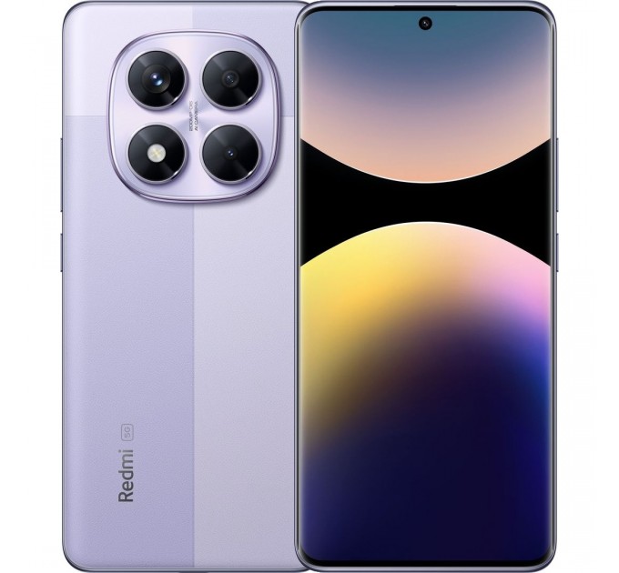 Xiaomi_ Смартфон Xiaomi Redmi Note 14 Pro 5G 8/256GB Lavender Purple; 6.67" (2712x1220) AMOLED / MediaTek Dimensity 7300 Ultra / ОЗУ 8 ГБ / 256 ГБ встроенной / камера 200+8+2 Мп + 20 Мп / 5G / Bluetooth, Wi-Fi, NFC / GPS, A-GPS, GLONASS, Beidou, Gali