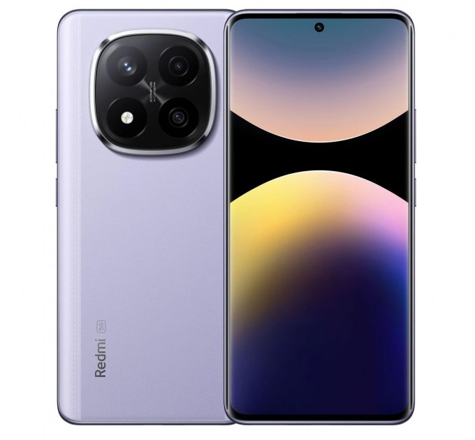 Xiaomi Смартфон Xiaomi Redmi Note 14 Pro+ 5G 12/512GB Lavender Purple; 6.67" (2712x1220) AMOLED / Qualcomm Snapdragon 7s Gen 3 / ОЗУ 12 ГБ / 512 ГБ встроенной / камера 200+8+2 Мп + 20 Мп / 5G / Bluetooth, Wi-Fi, NFC / GPS, A-GPS, GLONASS, Beidou, Gal