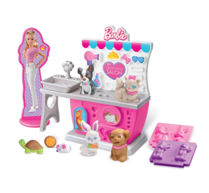 Cra-Z-Art Набір для творчості Cra-Z-Art Barbie Тісто для ліплення , Зоомагазин з формами, набір 10од (34041CRA)