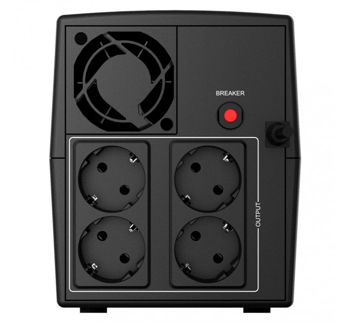 nJoy Джерело безперебійного живлення NJOY Keen 1000 (UPLI-LI100KE-CG01B) Lin.int., AVR, 4 x евро, пластик