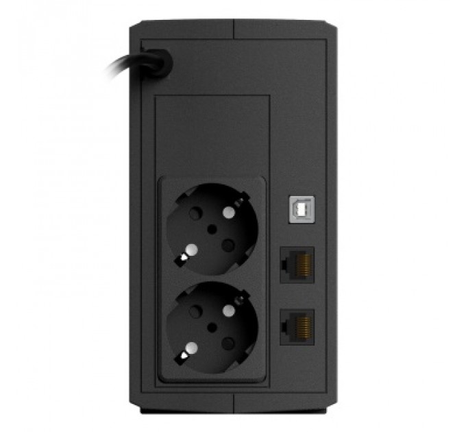 nJoy Джерело безперебійного живлення NJOY Keen 600 (UPLI-LI060KU-CG01B) Lin.int., AVR, 2 x евро, USB, пластик