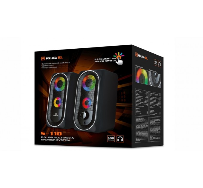 REAL-EL Акустична система REAL-EL S-110 Black