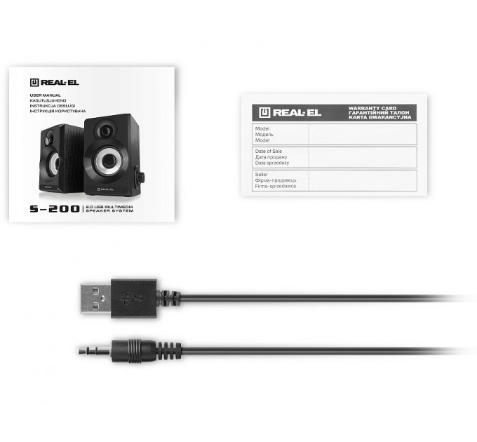 REAL-EL Акустична система REAL-EL S-200 Black