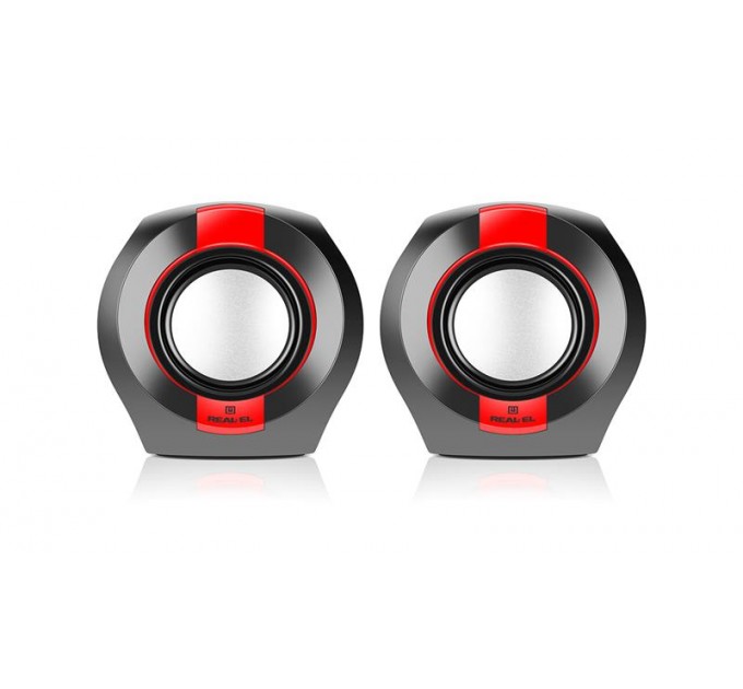 REAL-EL Акустична система REAL-EL S-50 Black/Red