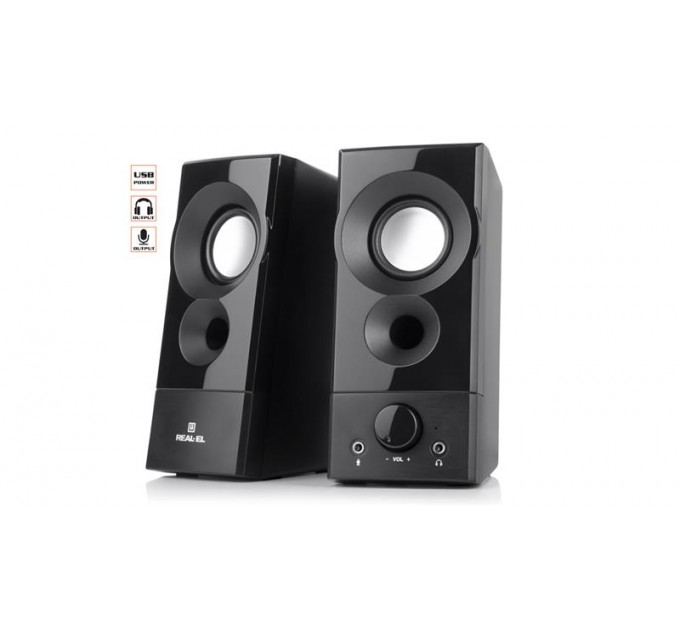 REAL-EL Акустична система REAL-EL S-90 Black