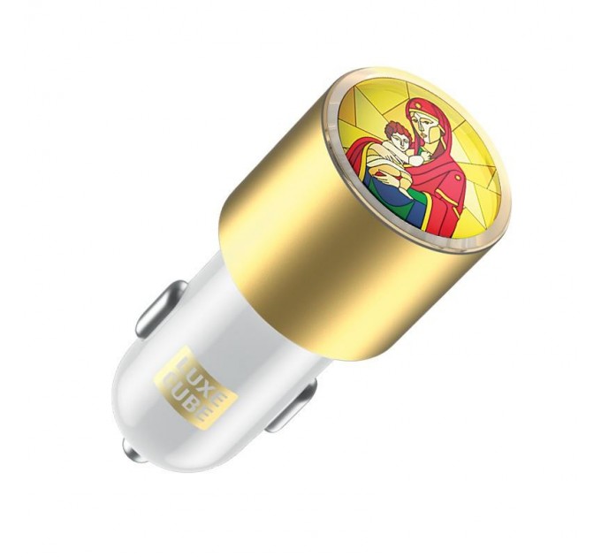 Luxe Cube Автомобильное зарядное устройство Luxe Cube Guardian М 2USB 3.4А, белый (8889998698480)