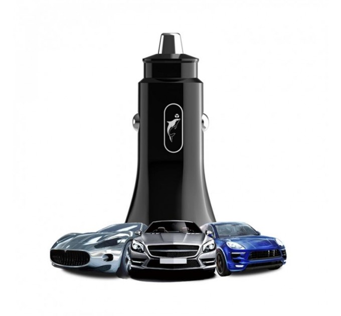 SkyDolphin Автомобильное зарядное устройство SkyDolphin SZ16 PD+QC3.0 (2USB, 3.1A) Black (SDAZP-000090)