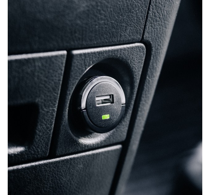 Strax Автомобильное зарядное устройство Strax Car Charger 2.4A Single USB-A Black (4029948595757) Bulk