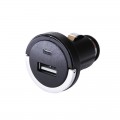 Strax Автомобильное зарядное устройство Strax Car Charger 2.4A Single USB-A Black (4029948595757) Bulk
