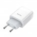 HOCO Зарядное устройство Hoco C72A Glorious (1USB, 2.1А) White (6931474713001) + кабель MicroUSB