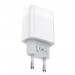 Зарядное устройство Hoco C72A Glorious (1USB, 2.1А) White (6931474713018) + кабель Type-C