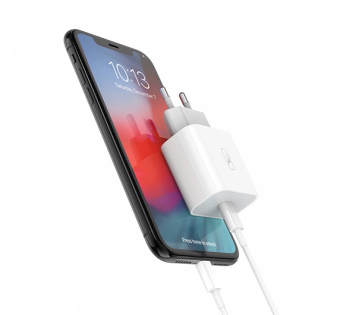 SkyDolphin Зарядное устройство SkyDolphin SC18E PD2.0 (1USB-С, 3A) White (SDMZP-000155)