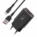 SkyDolphin Зарядное устройство SkyDolphin SC36V (1USB, 2.4A) Black (SDMZP-000176) + кабель microUSB