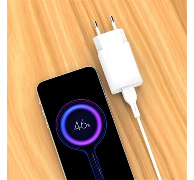 Зарядное устройство SkyDolphin SC36V (1USB, 2.4A) White (SDMZP-000118) + кабель microUSB