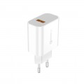Сетевое зарядное устройство Foneng EU46 QC3.0 Charger (1USBх3A) White (EU46-CH-TC) + кабель USB Type C