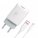 SkyDolphin Сетевое зарядное устройство SkyDolphin SC06T (1USBx2.4A) White (SDMZP-000179) + кабель USB Type-C