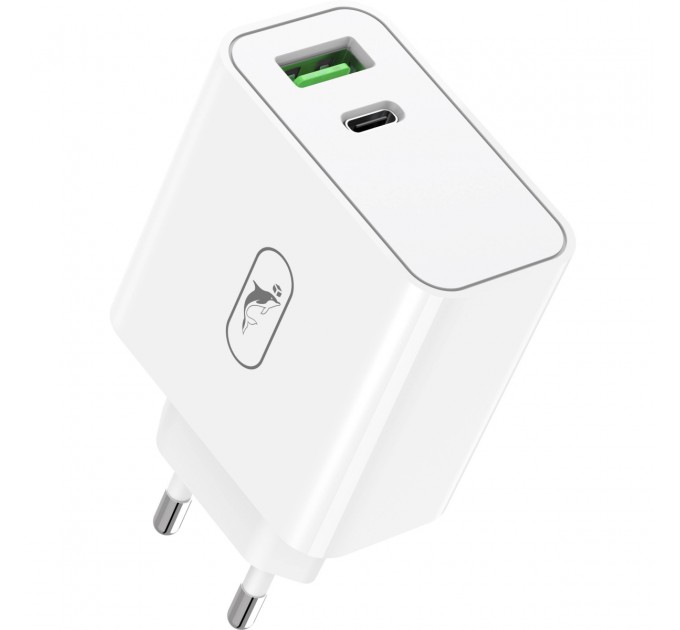 SkyDolphin Сетевое зарядное устройство SkyDolphin SC10 High Power PD 65W+QC3.0 White (SDMZP-000188)