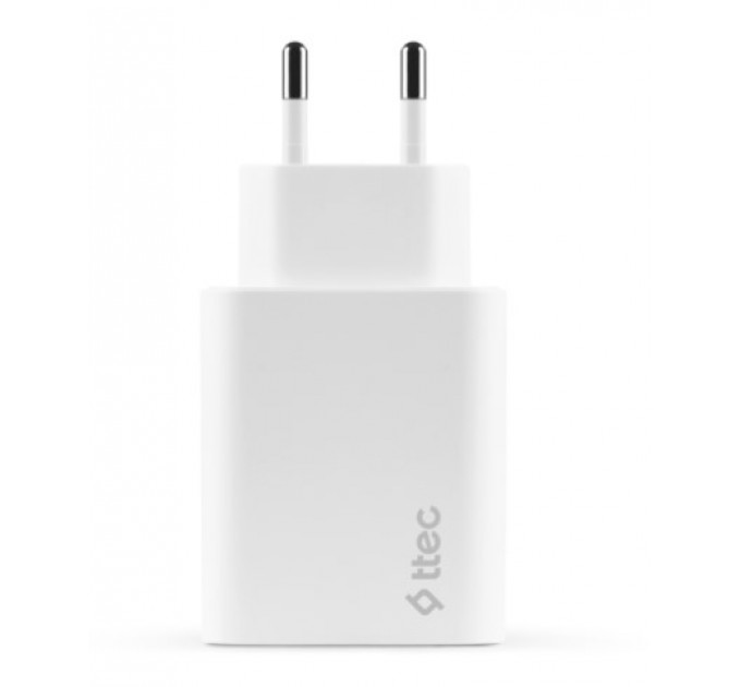 Ttec Сетевое зарядное устройство Ttec SmartCharger Duo PD USB-C/USB-A 32Вт White (2SCS24B)