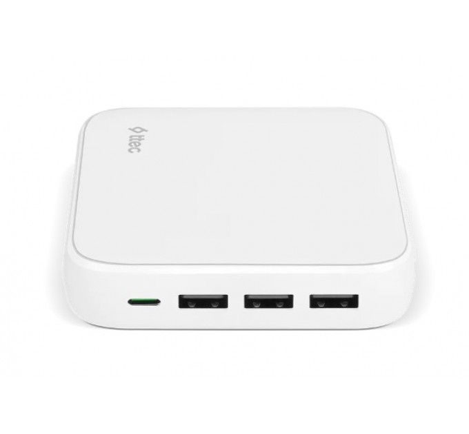 Ttec Сетевое зарядное устройство Ttec SmartCharger Quattro GaN USB-C/USB-A 65W White (2SCG02B)
