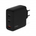 Ttec Сетевое зарядное устройство Ttec SmartCharger Trio GAN 2хUSB-C/USB-A /120Вт Black (2SCG04S)