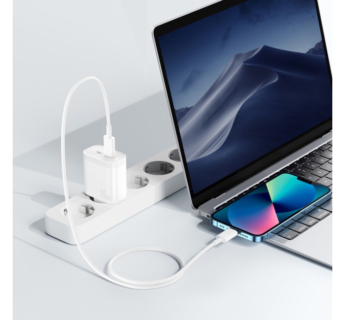 Сетевое зарядное устройство XO L105 (2USB-С, 3А) PD White (L105.white)