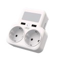 XO Мережевий зарядний пристрій XO WL09 (2 розетки 4000W; 2USB 2.4A) White (WL09.white)