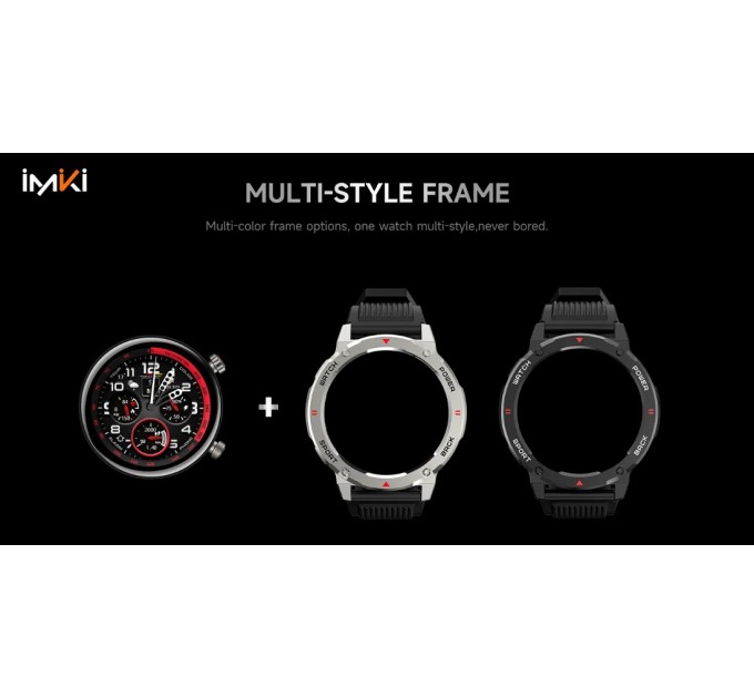 iMiki Смарт-годинник iMiki D2 Silver Silicone Strap