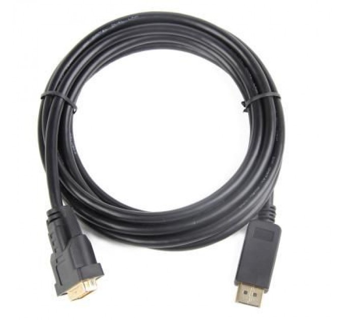 Cablexpert Кабель мультимедійний Display Port to DVI 24+1pin, 1.8m Cablexpert (CC-DPM-DVIM-1.8М)