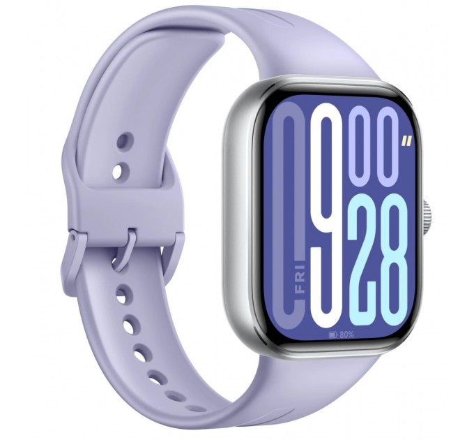 Xiaomi Смарт-часы Xiaomi Redmi Watch 5 Lavender Purple (BHR9388GL); 2.07" (514х432) AMOLED сенсорный / Bluetooth 5.3 / GPS, Beidou, Galileo, GLONASS, QZSS / 47.5 х 41.1 х 11.3 мм, 33.5 г / 5 АТМ / 550 мАч / фиолетовый