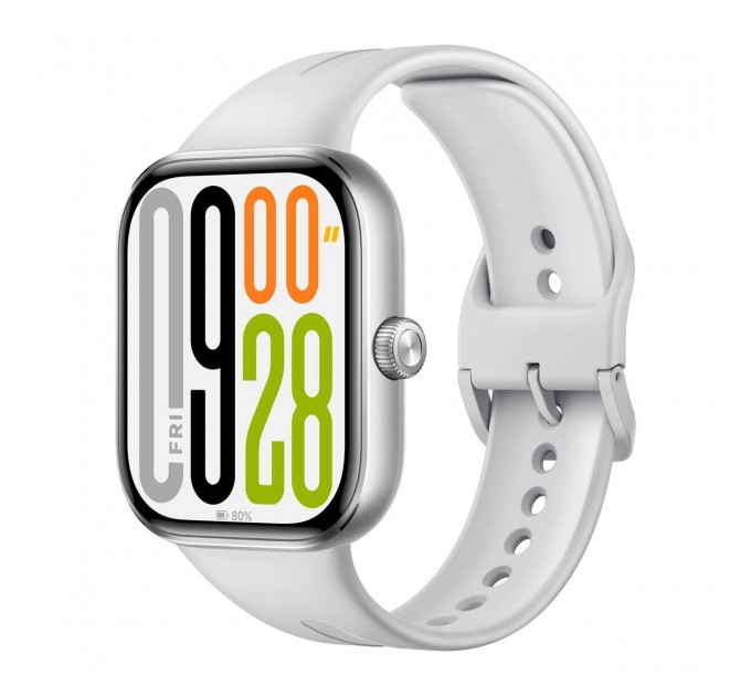 Xiaomi Смарт-часы Xiaomi Redmi Watch 5 Silver Gray (BHR9381GL); 2.07" (514х432) AMOLED сенсорный / Bluetooth 5.3 / GPS, Beidou, Galileo, GLONASS, QZSS / 47.5 х 41.1 х 11.3 мм, 33.5 г / 5 АТМ / 550 мАч / серый