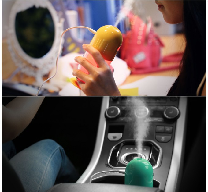 Remax Зволожувач повітря Remax RT-A500 Capsule Mini Humidifier жовтий (6954851281870)