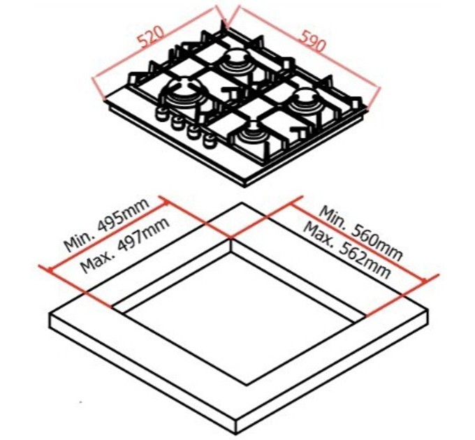 Fiesta Варильна поверхня Fiesta G64IX C