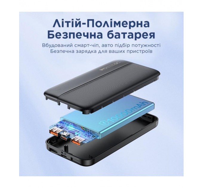 Remax Универсальная мобильная батарея Remax RPP-212 Tinyl 10000mAh Black (RPP-212)
