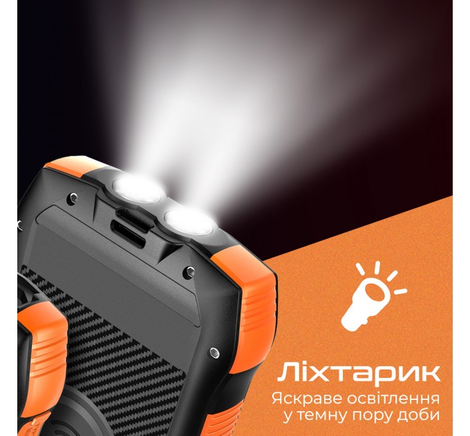 Promate Универсальная мобильная батарея Promate SolarTank-20PDQI 20W 20000mAh Black