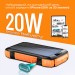 Promate Универсальная мобильная батарея Promate SolarTank-20PDQI 20W 20000mAh Black