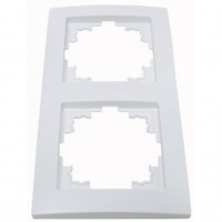 Рамка Smartfortec HS002 двухместная белая Рамка Smartfortec HS002 двухместная белая