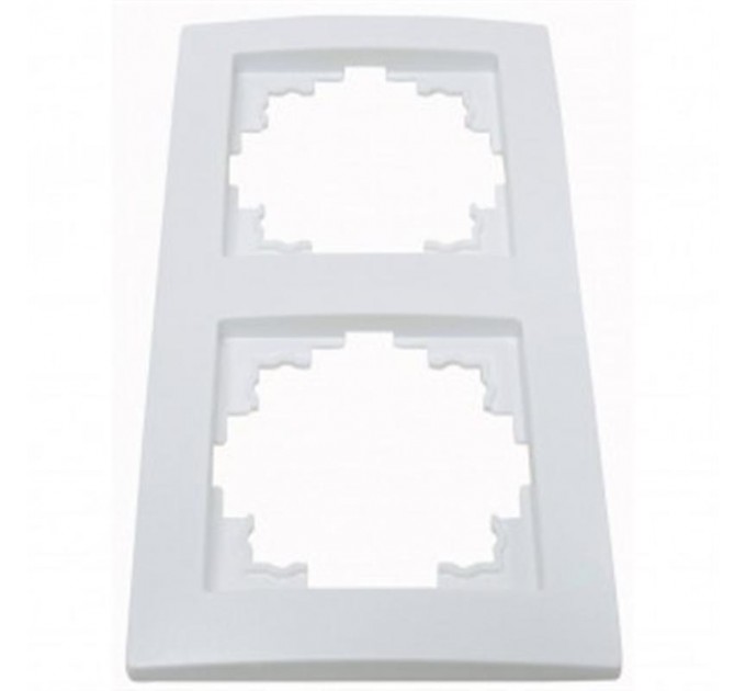 Smartfortec Рамка Smartfortec HS002 двухместная белая