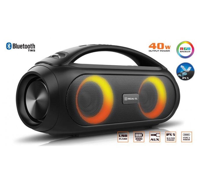 REAL-EL Акустична система REAL-EL X-745 Black