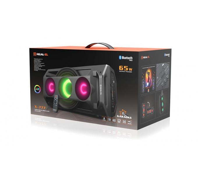 REAL-EL Акустична система REAL-EL X-777 Black